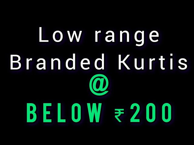 Kurtis Below 200 - Buy Kurtis Below 200 online in India
